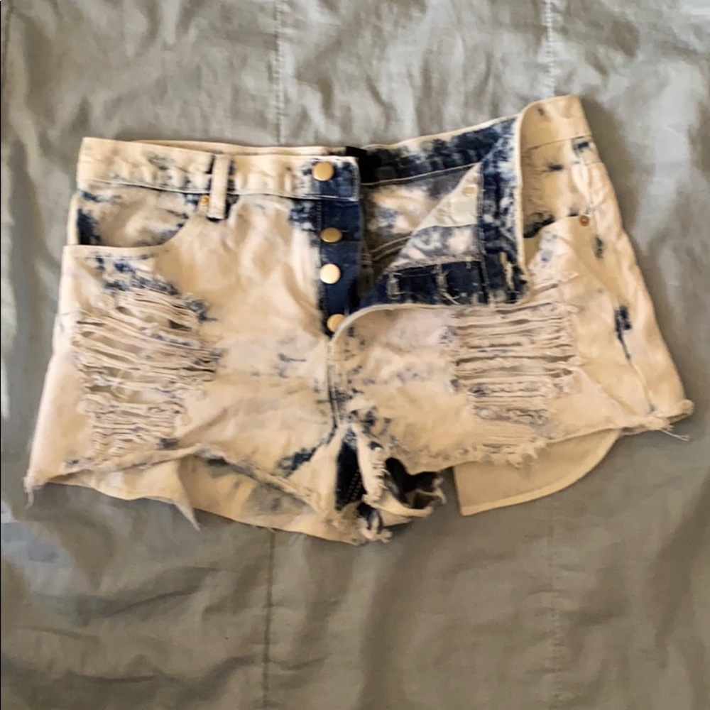Blue shorts